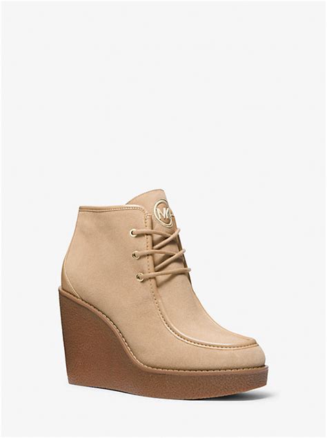 michael kors boots suede|michael kors suede wedges.